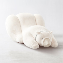 Italian designer bear sofa recliner hip polar bear single sofa Net red Big White Bear