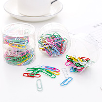 Creative multifunctional paper clip color binding needle student candy color paperclip Korean version clip 50 box