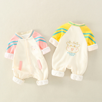 Baby One-piece Clothing Spring Autumn Clothing Clothes Cute Super Cute Female Male Baby Spring Clothing Outfits Outfits Jacket Foreign Air