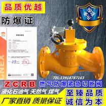 ZCRB Natural gas liquefied gas gas automatic emergency shut-off valve Explosion-proof gas solenoid valve Electromagnetic shut-off valve