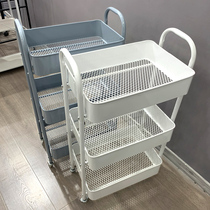  Trolley shelf Floor-to-ceiling Kitchen Bathroom Mobile snack bathroom Multi-layer bedroom bedside storage storage rack