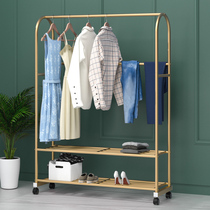 Drying rack household floor-to-ceiling hanger bedroom single pole Net red balcony folding simple cool clothes shelf