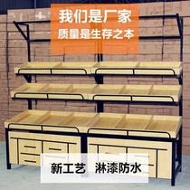 Leisure fruit and vegetable agricultural products supermarket fruit shelf display non-staple food store portable fruit fruit storage display cabinet