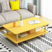 Coffee table small household net Red Girl bedroom small table living room sitting ground household rectangular table low table tea table table