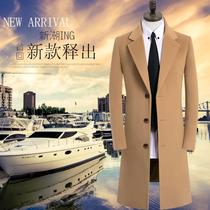 Winter New Cashmere Twin Coat Men Middle Long Han Coat Han Double-sided Business Warm Coat