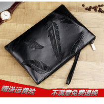 Handbag mens 2020 new Korean version of the business soft leather envelope bag handbag fashion large-capacity mens clutch trend
