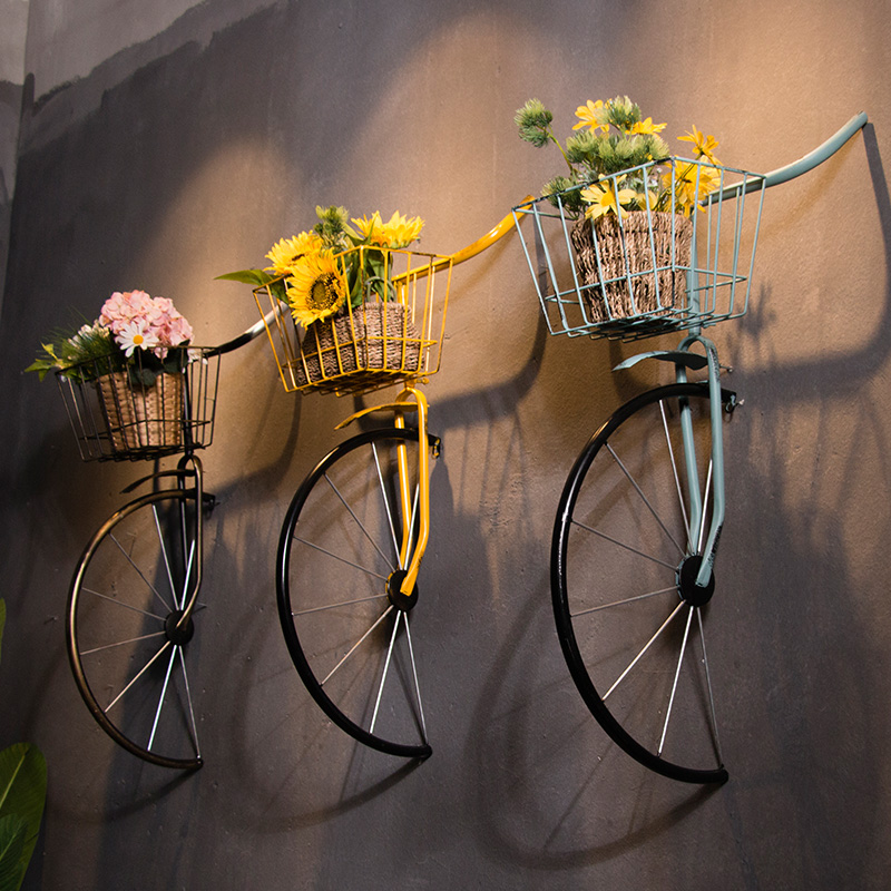 American Industrial Style Retro Creative Iron Bicycle Wall Hanging Bar, Restaurant, Cafe Wall Decoration Hanging Parts