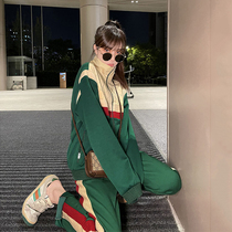 Sandro Moscoloni2021 autumn new casual fashion sports sweater can sweet salt two-piece women
