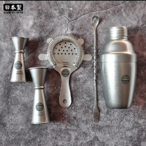 Japanese imported writer retro Qingfang shaker Stainless steel shaker Ice filter Double-headed measuring glass bar spoon
