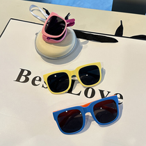 Fashion Children Sunglasses Male and female Anti-UV sunglasses Girl Collage Glasses Baby Sunglasses Foldable
