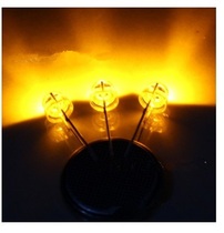In-line LED super bright bright 5mm point powder yellow led natural imported straw hat yellow light white light process production
