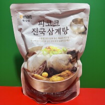 Korean imported brand Peacock ginseng chicken soup 880g whole big bag discount supermarket temporary sale