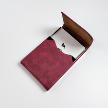 Business card holder business creative metal business card storage box lettering LOGO portable exquisite lady card box