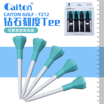 Caiton golf nail fashion diamond design scale ladder plastic ball bearing limit ball TEE
