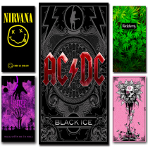 Gun flower ACDC Nirvana rock band magic bib outdoor locomotive riding headgear dust sunscreen mask headscarf