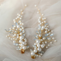 Fairy wedding ornaments ~ bridal headdress with makeup photography wedding accessories wings to clip shellfish rhinestone hairclip
