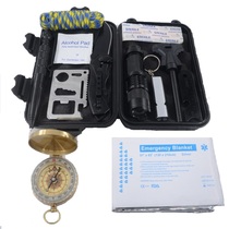 New upgraded SOS equipment Adventure first aid blanket tool set Multi-functional field climbing compass first aid box