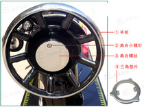 Old fashioned sewing machine accessories handwheel big wheel wheel wheel clutch screw triangular spacer small screw