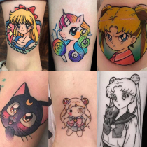 50 tattoo stickers waterproof female durable beautiful girl warrior cartoon hipster ins Wind cute cool simulation sticker