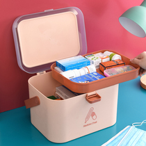 Home medicine box family housing dormitory general medical first aid storage box large capacity multi-layer medical box emergency