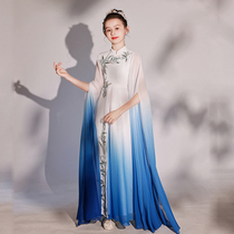 High - end girls bomb Gukite show suit 2022 new Chinese female childrens choral stage solo performance suit