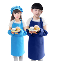 Childrens overalls little babies eat bibs waterproof anti-dirty painting clothes boys and girls autumn and winter aprons students