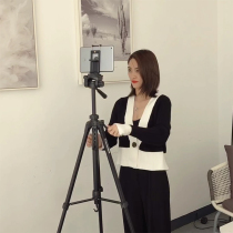 Mobile phone ipad bracket live video class playing piano shooting teacher students telescopic floor flat dual-purpose frame