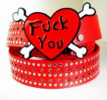  Punk mens belt Personality belt Hip-hop domineering red handsome five-star rivets handsome graffiti rock tide non-mainstream