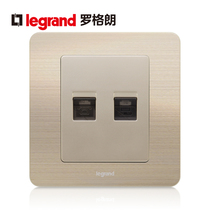 Legrand switch socket panel Yidian fine gold pattern six types of computer telephone gigabit VOIP type 86