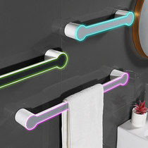 Punch-free toilet towel rack bathroom hanging towel rack single pole Wall Wall towel rack bathroom hanger