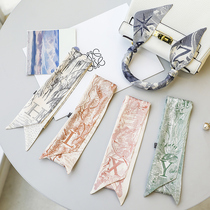 Letter narrow long strip wipes female tie bag handle with thin ribbon headhair accessories wrist decoration