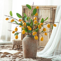 ins wind simulation lemon fruit branches fake bouquet Living room insert dried flowers Room dining table landscaping decorations ornaments