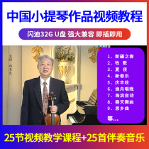 Chinese violin works video tutorial U disk Zheng Shisheng tutoring self-study beginner childrens online class