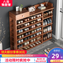  Shoe rack Household door simple indoor good-looking storage artifact shelf dust-proof bedroom mini small shoe cabinet
