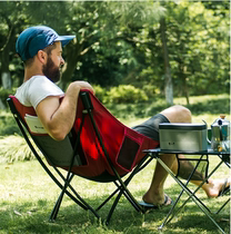 Naturehike hustle outdoor folding chair portable fishing chair light leisure stool moon chair camping lounge chair