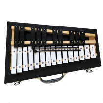  Factory direct sales Orff childrens percussion instruments 25-tone boxed aluminum sheet piano steel sheet piano hand knock xylophone
