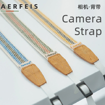 Alfly Fuji camera shoulder strap xs10 retro day tying up neck single counter applicable Canon g7x2 Sony micro single hanging strap