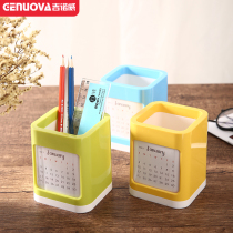 Plastic pen holder calendar customized 2022 Year of the Tiger Simple Korean plastic calendar can be printed advertising gift desk calendar