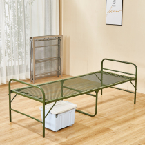 Folding bed single bed double reinforced escort bed wire bed office lunch break bed simple wooden bed