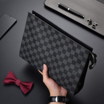 Big Cards New Tide Cards Men Hands Bag Handbags Mens Bags Casual Large-Capacity Hand Grip Bags Plaid Luxury Clips Bag