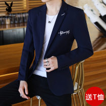 Playboy suit mens casual Korean version of slim thin youth handsome small suit student suit jacket tide