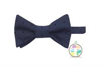 Latvian LNY Tomy Factory domestic spot dark blue dot childrens bow tie