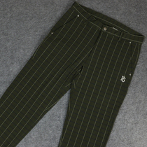 GOLF PEARLY GATES men plus velvet padded plaid fast-drying material sports trousers 1207 GOLF