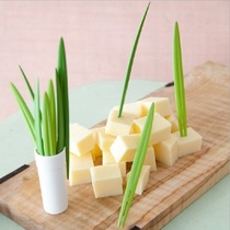 Creative cross-border e-commerce new bamboo leaf leaf green shape fruit fork sign fruit sign kitchen supplies 10 packs
