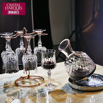 French imported European luxury crystal glass goblet Red wine glass Tumbler Grape decanter household set