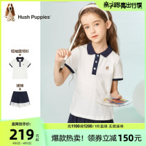 Leisure Steps Children Clothing Girls Suit 2022 Summer New Polo Shirts Baby Skirt Children T-shirts Thin two sets