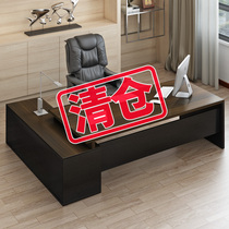 Office table and chair combination office furniture boss large class desk simple modern manager president single table