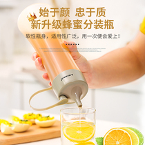 Food grade honey squeeze bottle special bottle home thickened plastic honey bottle convenient Flip honey pot