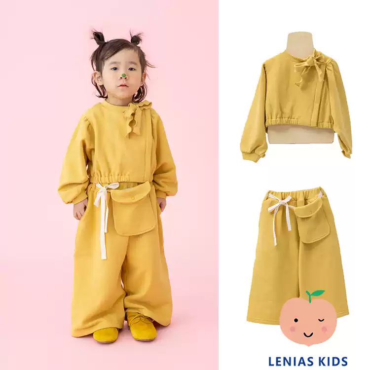 Lenias LN家日本folk made24aw秋冬 儿童卫衣+裤子+腰包