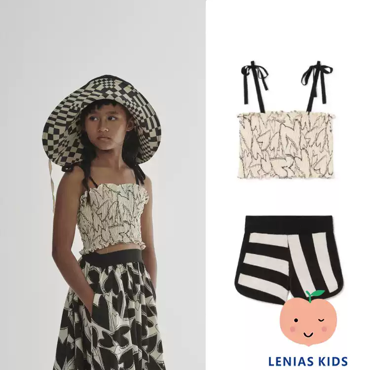Lenias LN家 LCF 24SS春夏 甜美短款吊带+柔软针织 短裤